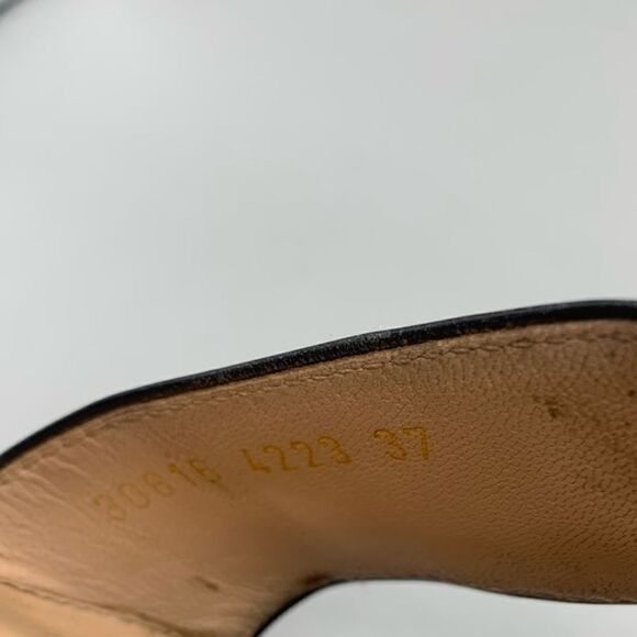 Gianvito Rossi Leopard Print Pony Hair Cork Sandals - Picture 8 of 9